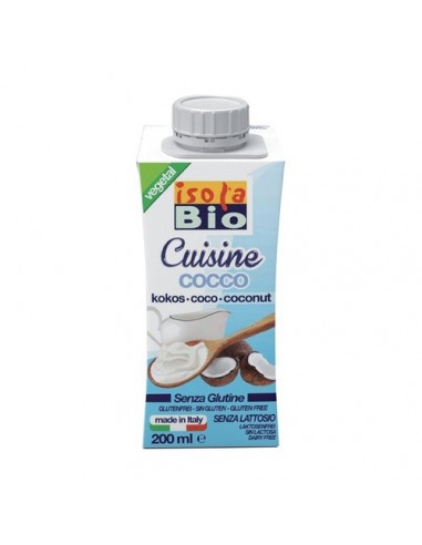 CREMA COCINAR COCO BIO 200ML  ISOLA