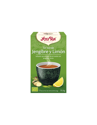 YOGI TE VERDE JENGIBRE LIMON BIO 