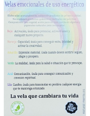 VELA EMOCIONAL NARANJA