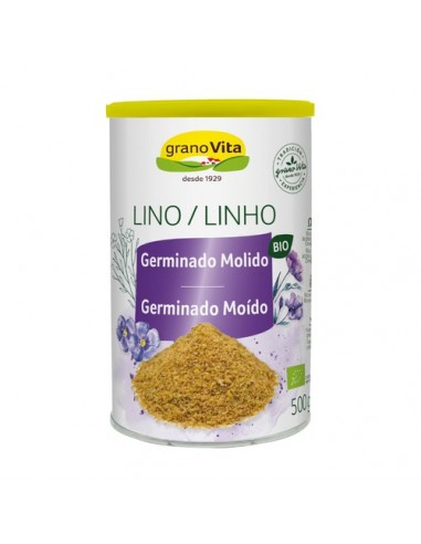 LINO GERMINADO MOLIDO BIO 500G GRANOVITA