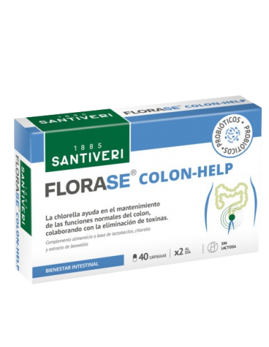 FLORASE COLON HELP 40 CAPSULAS SANTIVERI