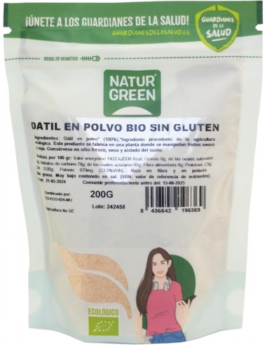 HARINA DATIL BIO 200GR NATURGREEN