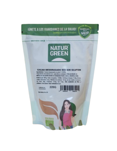 CACAO DESGRASADO BIO 225GR NATURGREEN