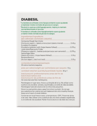 INFUSION NATUSOR 15 DIABESIL SORIA