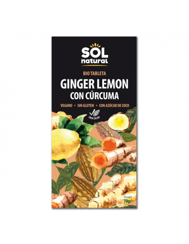 CHOCOLATE JENGIBRE LIMON CURCUMA SIN...