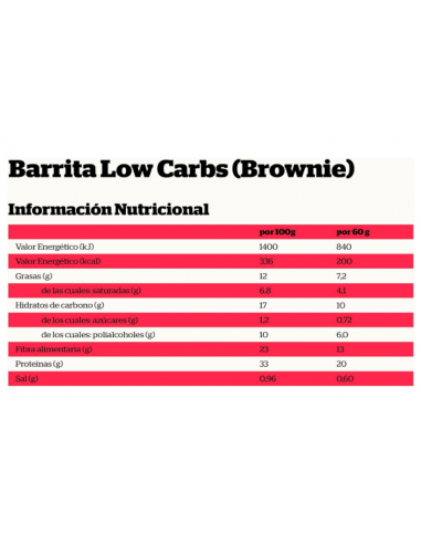 BARRITA LOW CARB PROTEIN BROWNIE...