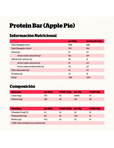 BARRITA PROTEICA APPLE PIE NUTRISPORT