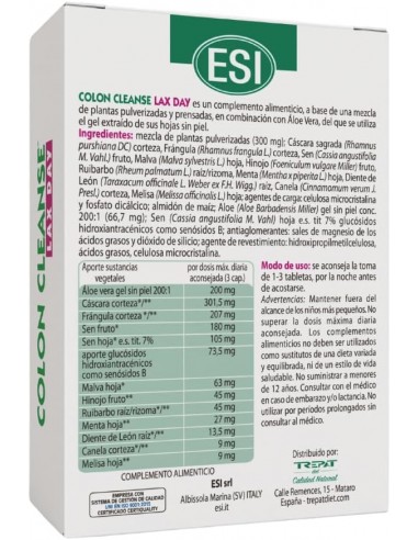 CAPSULAS COLON CLEANSE LAX DAY 30 ESI
