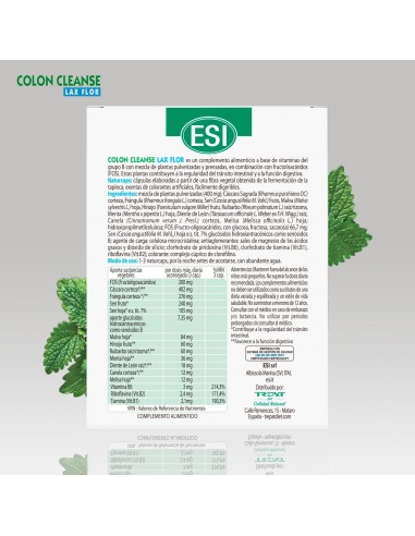 COLON CLEANSE LAX FLOR 30 CAPSULAS ESI