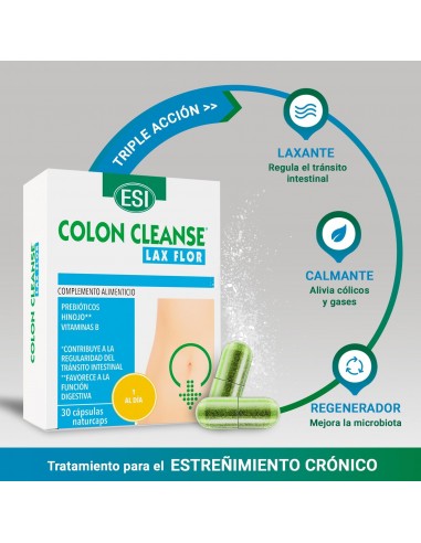 COLON CLEANSE LAX FLOR 30 CAPSULAS ESI