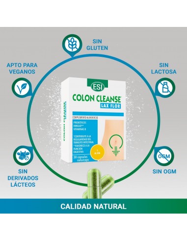 COLON CLEANSE LAX FLOR 30 CAPSULAS ESI