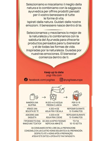 YOGI TEA FRIO FRESA NARANJA