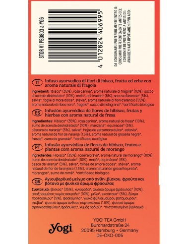 YOGI TEA FRIO FRESA NARANJA