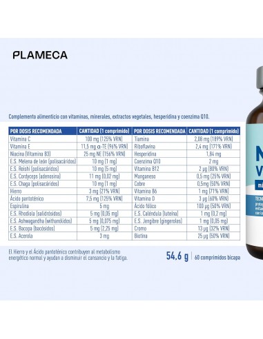 MULTIVITAMINICO 60 COMP  PLAMECA