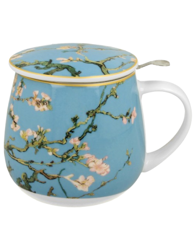 TAZA ALMENDRO PORCELANA 400ML FILTRO...
