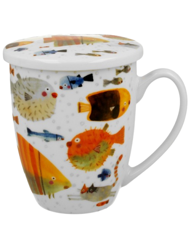 TAZA PECES 350ML FILTRO Y TAPA