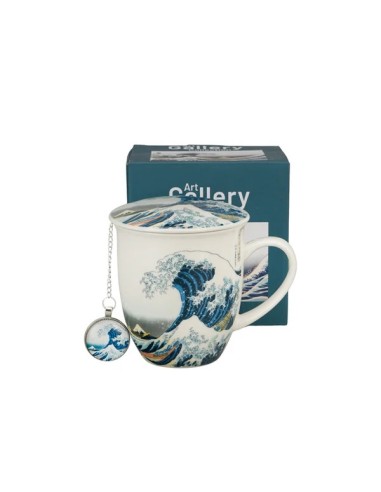 TAZA OLA PORCELANA 400ML TAPA Y FILTRO 