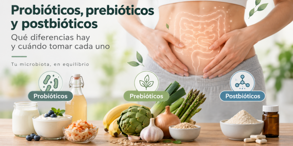 Probióticos, prebióticos y postbióticos: qué diferencias hay y cuándo tomar cada uno